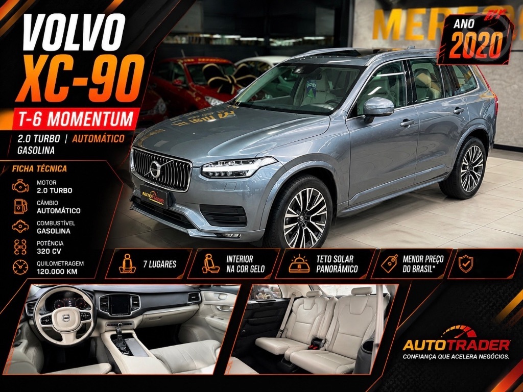 XC 90 T-6 MOMENTUM 2.0 320CV 5P - 2020 - CHARQUEADAS