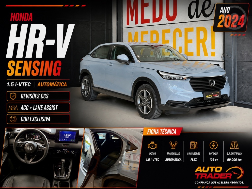 HR-V EX 1.5 FLEX SENSING 16V 5P AUT. - 2024 - CHARQUEADAS