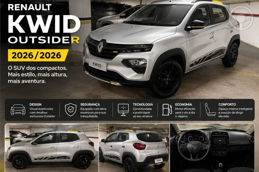 KWID OUTSIDER 1.0 FLEX 12V 5P MEC. - 2026 - CHARQUEADAS