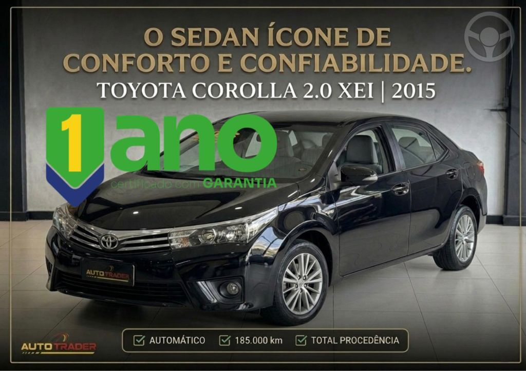 COROLLA XEI 2.0 FLEX 16V AUT. - 2015 - CHARQUEADAS