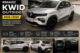 kwid outsider 1.0 flex 12v 5p mec. 2026 charqueadas