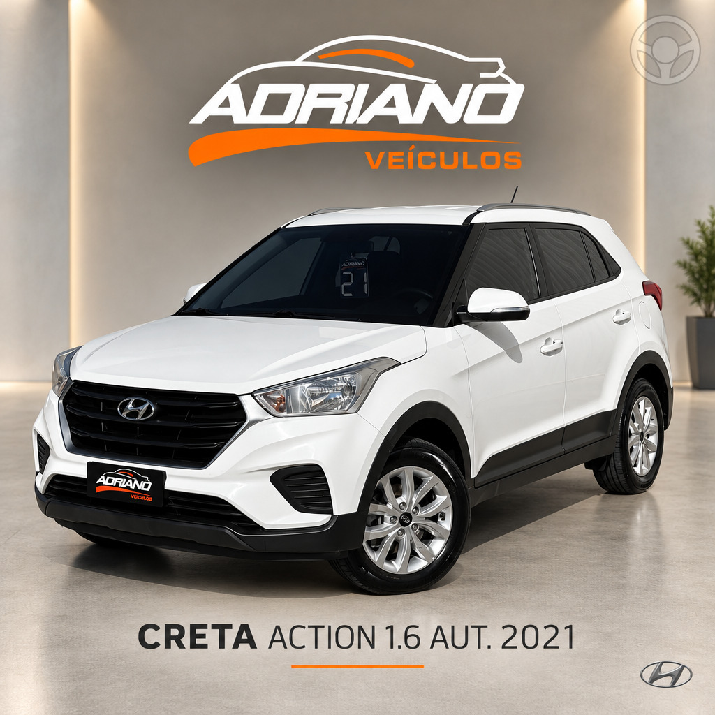 CRETA 1.6 ACTION 16V 4P FLEX AUTOMÁTICO - 2021 - SANTA CRUZ DO SUL