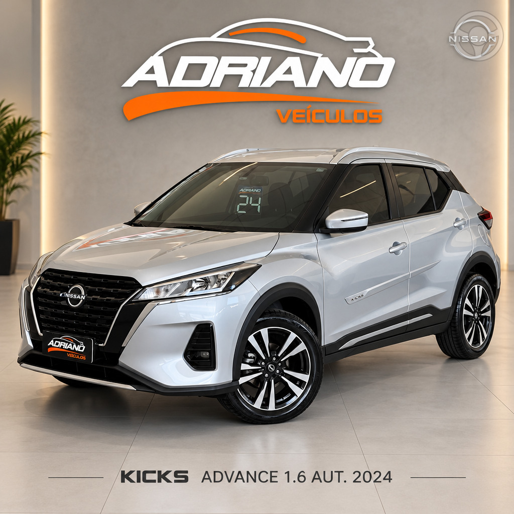KICKS 1.6 ADVANCE 16V FLEX 4P AUTOMÁTICO - 2024 - SANTA CRUZ DO SUL