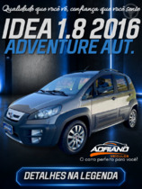 idea 1.8 mpi adventure 16v flex 4p automatizado 2016 santa cruz do sul