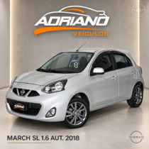 march 1.6 sl 16v flex 4p xtronic 2018 santa cruz do sul