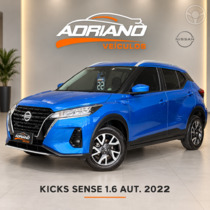 kicks 1.6 sense 16v flex 4p automatico 2022 santa cruz do sul