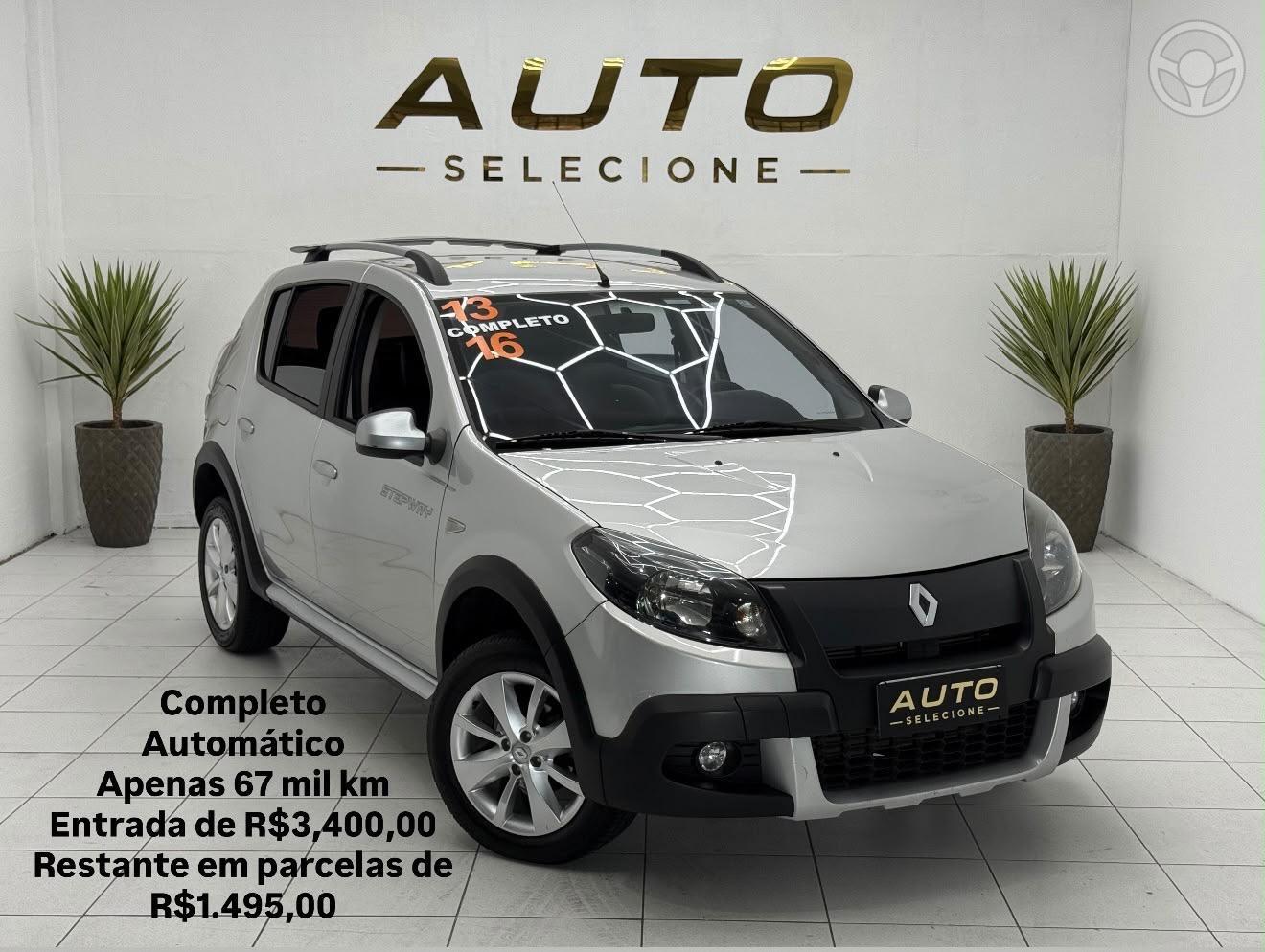 SANDERO 1.6 STEPWAY 16V FLEX 4P AUTOMATICO - 2013 - CAXIAS DO SUL
