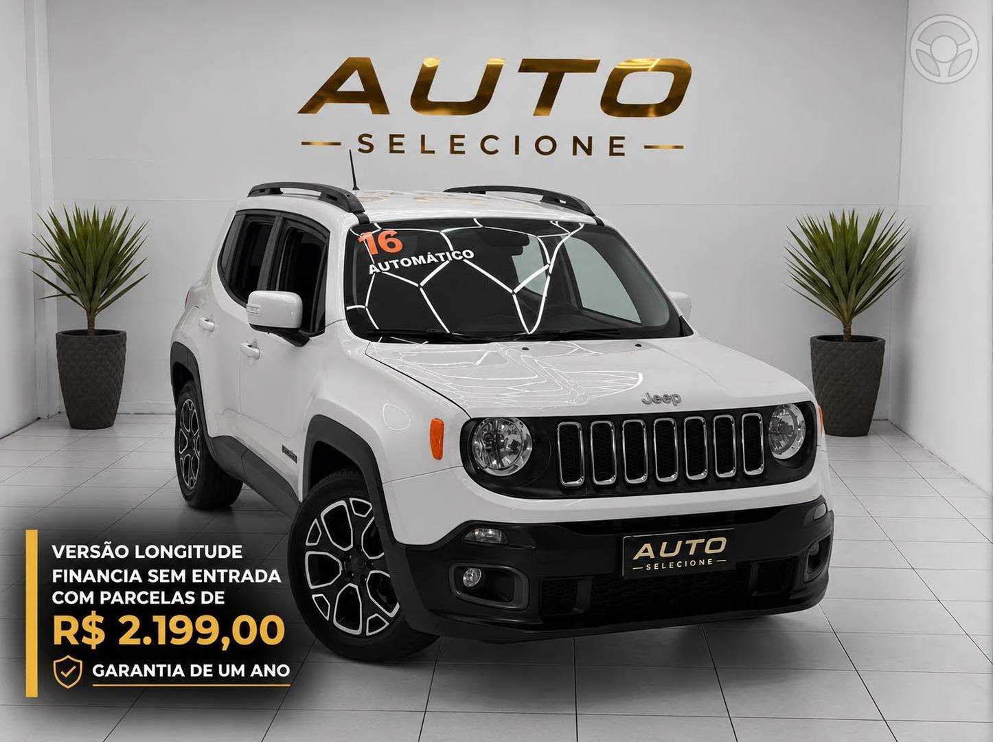 RENEGADE 1.8 16V FLEX LONGITUDE 4P AUTOMATICO - 2016 - CAXIAS DO SUL