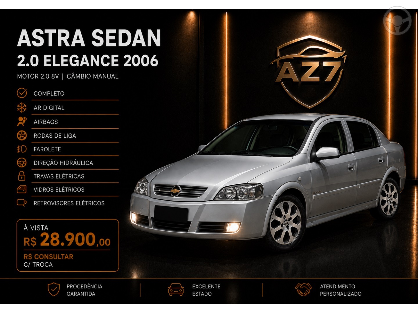 ASTRA 2.0 MPFI ELEGANCE 8V FLEX 4P MANUAL - 2006 - NOVO HAMBURGO