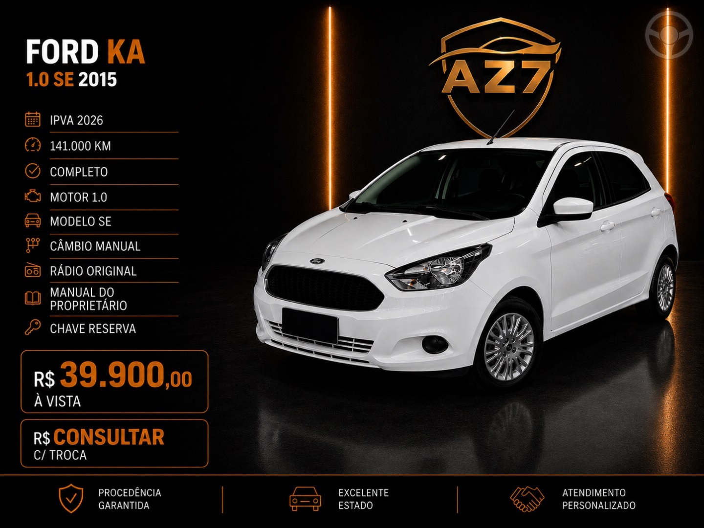 KA 1.0 TI-VCT FLEX SE MANUAL - 2015 - NOVO HAMBURGO