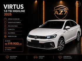 virtus 1.0 200 tsi highline automatico 2025 novo hamburgo