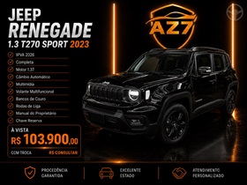 renegade 1.3 t270 turbo flex sport at6 2023 novo hamburgo