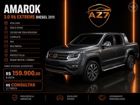 amarok 3.0 v6 tdi diesel highline extreme cd 4motion automatico 2019 novo hamburgo