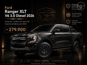 ranger 3.0 v6 turbo diesel cd xlt 4x4 automatico 2026 novo hamburgo