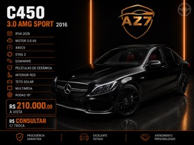 c 450 3.0 v6 amg sport 4matic 7g tronic 2016 novo hamburgo