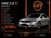 CIVIC 2.0 SI 16V 4P MANUAL - 2011 - NOVO HAMBURGO