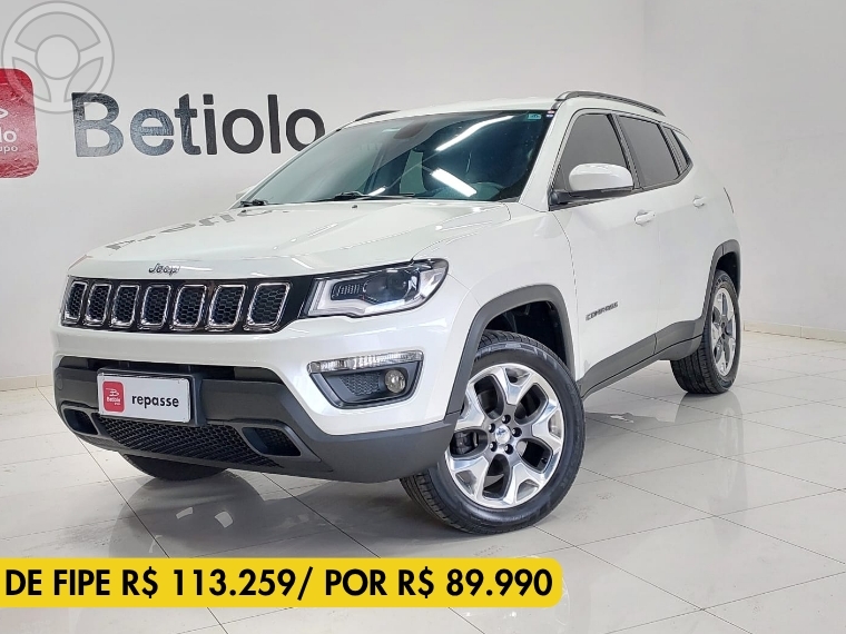 COMPASS 2.0 16V DIESEL LONGITUDE 4X4 AUTOMÁTICO - 2020 - CAXIAS DO SUL
