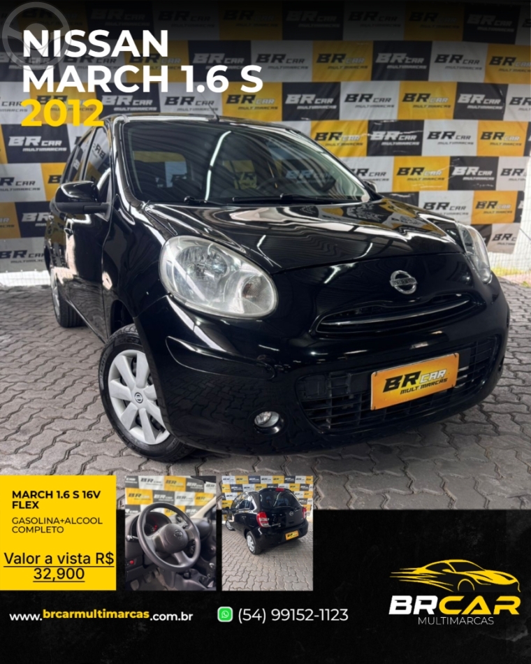 MARCH 1.6 S 16V FLEX 4P MANUAL - 2012 - CAXIAS DO SUL