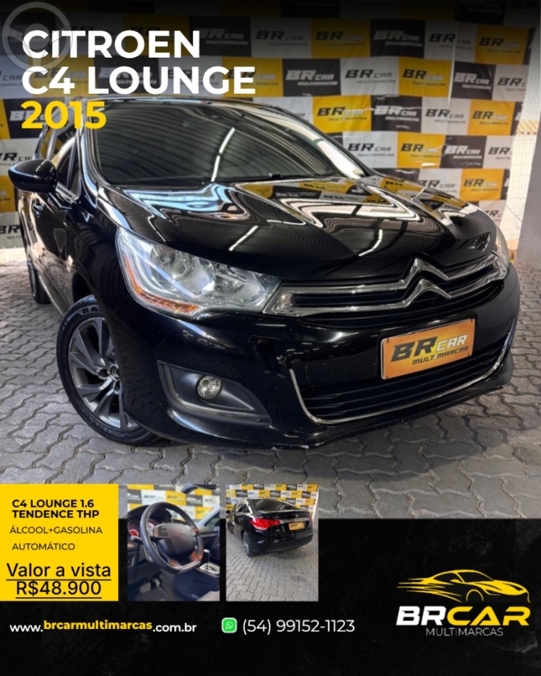 C4 LOUNGE 1.6 TENDANCE 16V TURBO 4P AUTOMÁTICO - 2015 - CAXIAS DO SUL