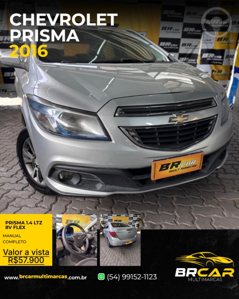 PRISMA 1.4 MPFI LTZ 8V FLEX 4P MANUAL - 2016 - CAXIAS DO SUL