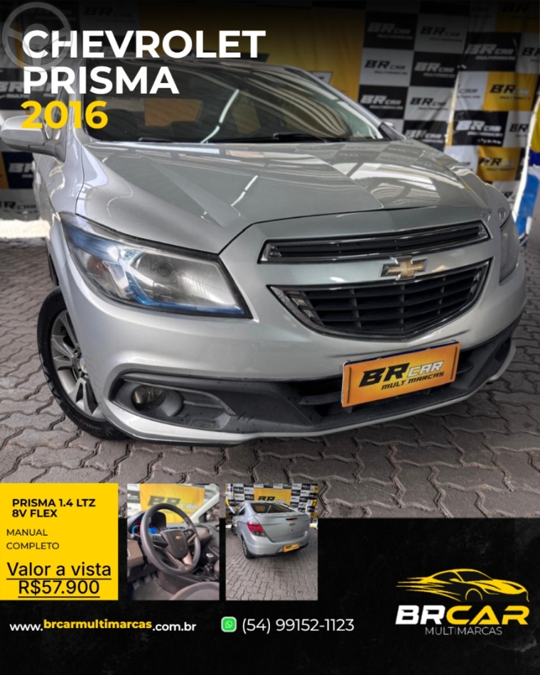 PRISMA 1.4 MPFI LTZ 8V FLEX 4P MANUAL - 2016 - CAXIAS DO SUL