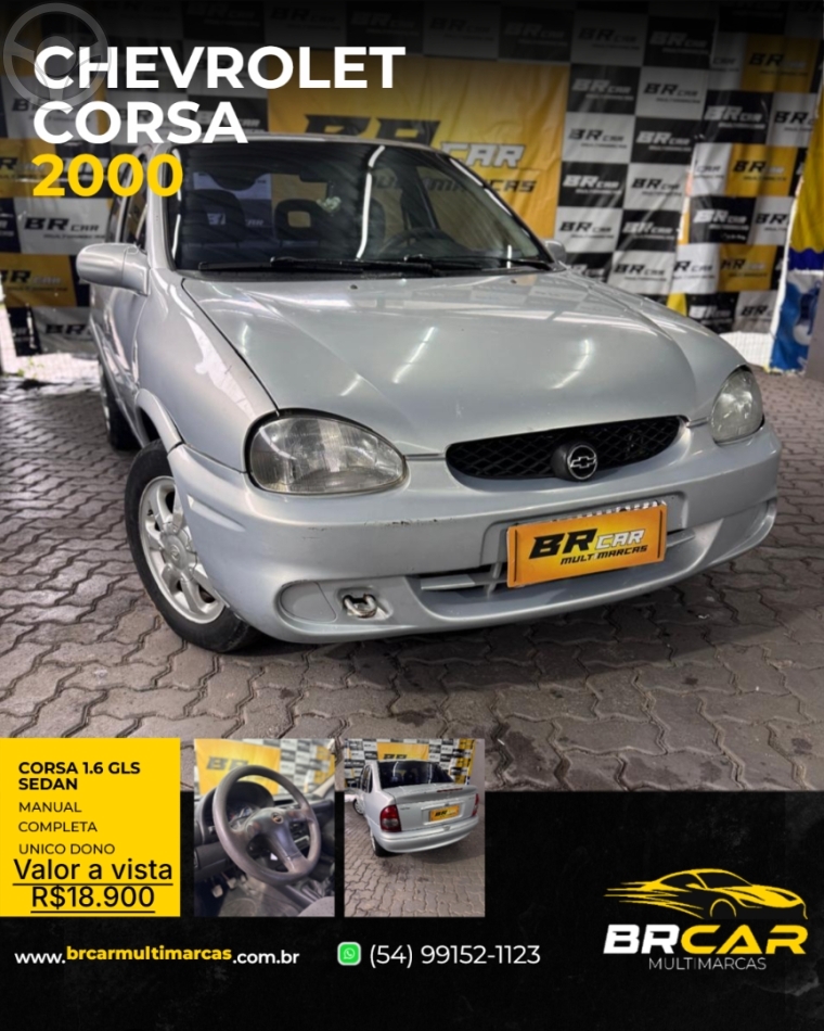 CORSA 1.6 MPFI GLS SEDAN 8V 4P MANUAL - 2000 - CAXIAS DO SUL