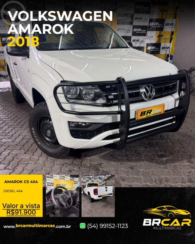 AMAROK 2.0 S 4X4 CS 16V TURBO INTERCOOLER DIESEL 2P MANUAL - 2018 - CAXIAS DO SUL