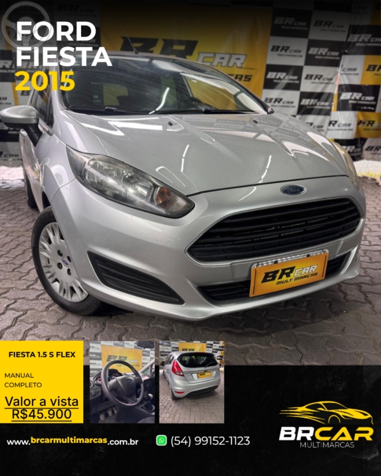 FIESTA 1.5 S HATCH 16V FLEX 4P MANUAL - 2015 - CAXIAS DO SUL