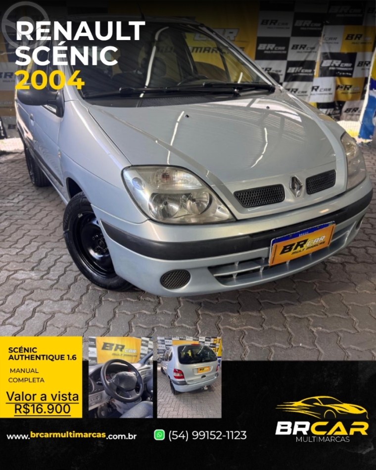 SCÉNIC 1.6 AUTHENTIQUE 16V FLEX 4P MANUAL - 2004 - CAXIAS DO SUL
