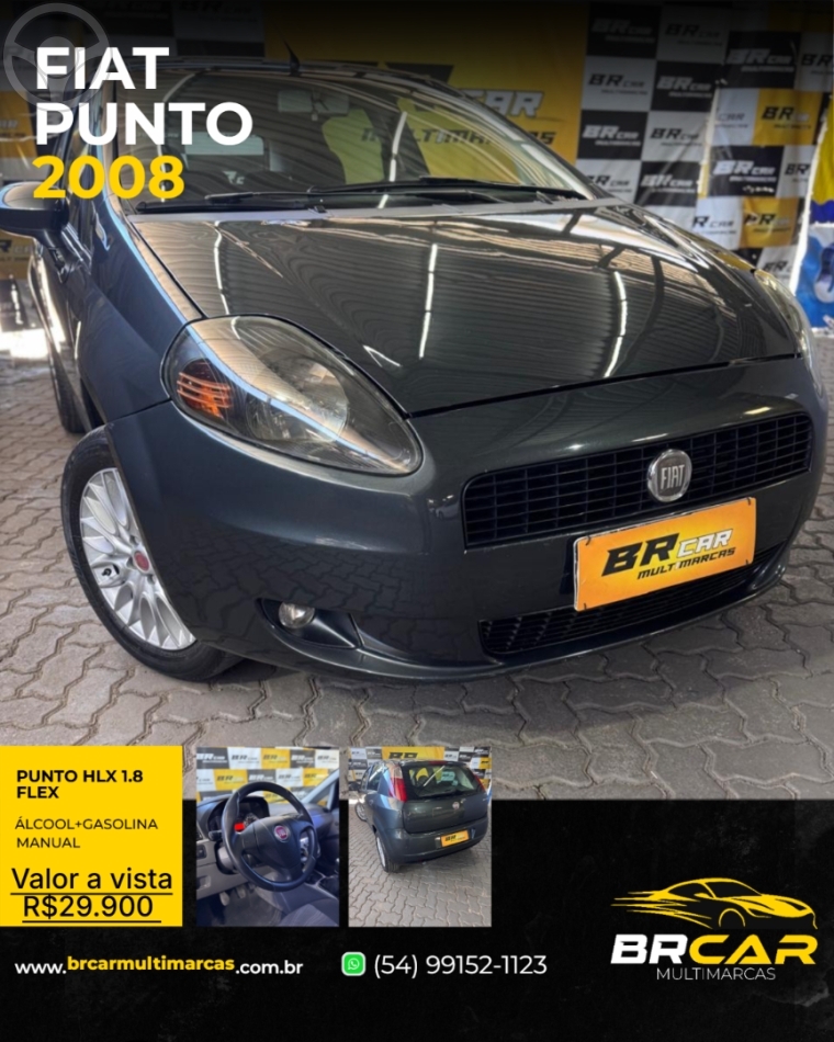 PUNTO 1.8 HLX 8V FLEX 4P MANUAL - 2008 - CAXIAS DO SUL