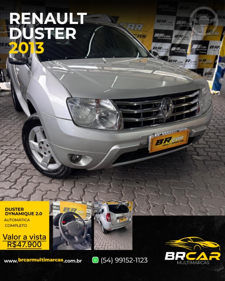 DUSTER 2.0 DYNAMIQUE 4X2 16V FLEX 4P AUTOMÁTICO - 2013 - CAXIAS DO SUL