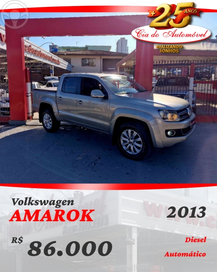 AMAROK 2.0 HIGHLINE 4X4 CD 16V TURBO INTERCOOLER DIESEL 4P AUTOMÁTICO - 2013 - CAXIAS DO SUL