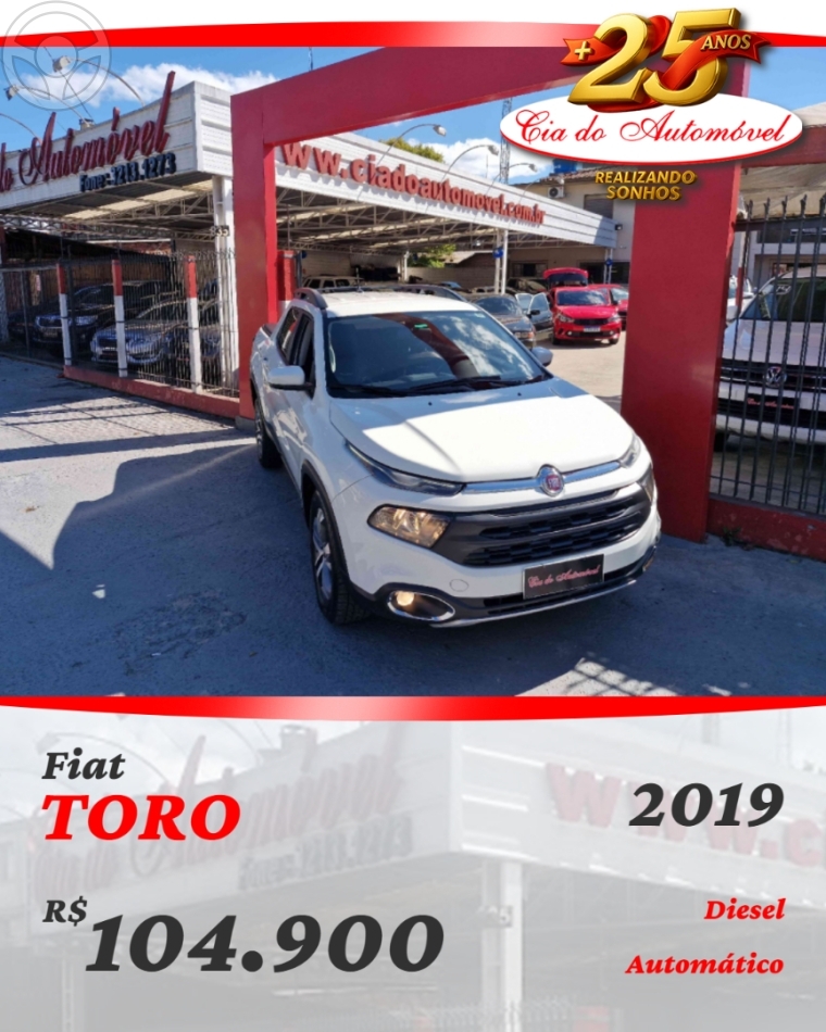 TORO 2.0 16V TURBO DIESEL FREEDOM 4WD AT9 AUTOMÁTICO - 2019 - CAXIAS DO SUL