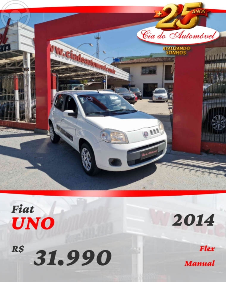 UNO 1.0 EVO VIVACE 8V FLEX 4P MANUAL - 2014 - CAXIAS DO SUL