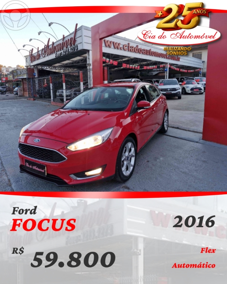 FOCUS 2.0 SE PLUS 16V FLEX 4P AUTOMÁTICO - 2016 - CAXIAS DO SUL