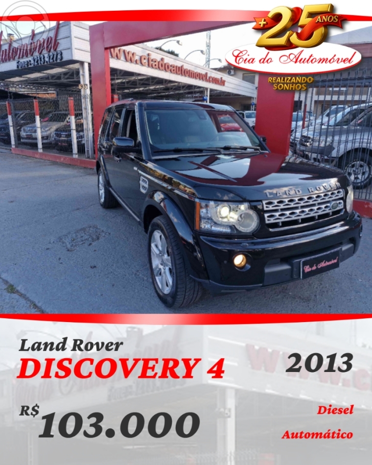DISCOVERY 4 3.0 SE 4X4 V6 24V BI-TURBO DIESEL 4P AUTOMÁTICO - 2013 - CAXIAS DO SUL