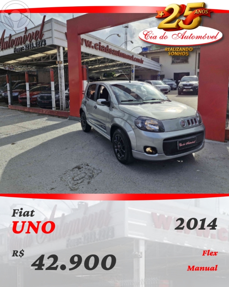 UNO 1.4 EVO SPORTING 8V FLEX 4P MANUAL - 2014 - CAXIAS DO SUL