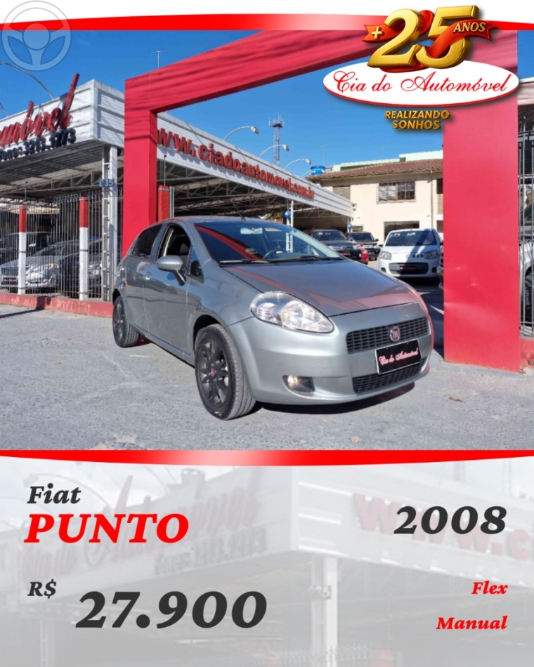 PUNTO 1.4 ELX 8V FLEX 4P MANUAL - 2008 - CAXIAS DO SUL
