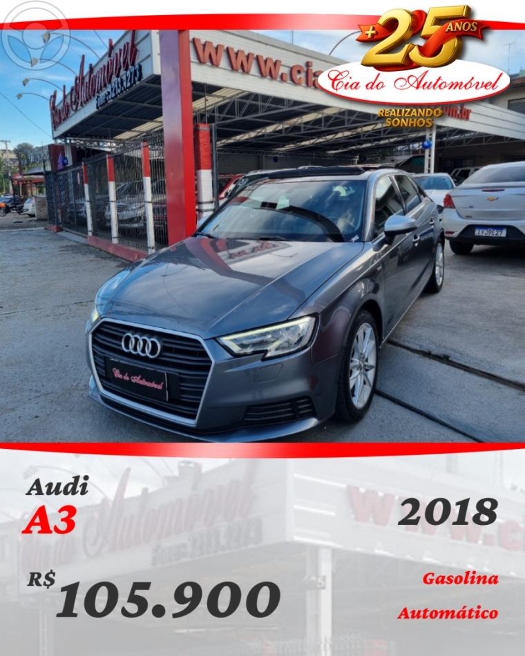 A3 1.4 TFSI SPORTBACK AMBIENTE 16V 4P S-TRONIC - 2018 - CAXIAS DO SUL