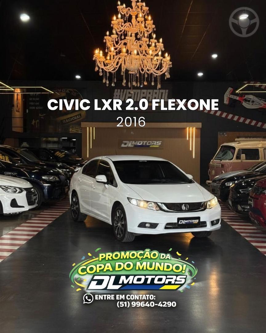 CIVIC 2.0 LXR 16V FLEX 4P AUTOMATICO - 2016 - LAJEADO