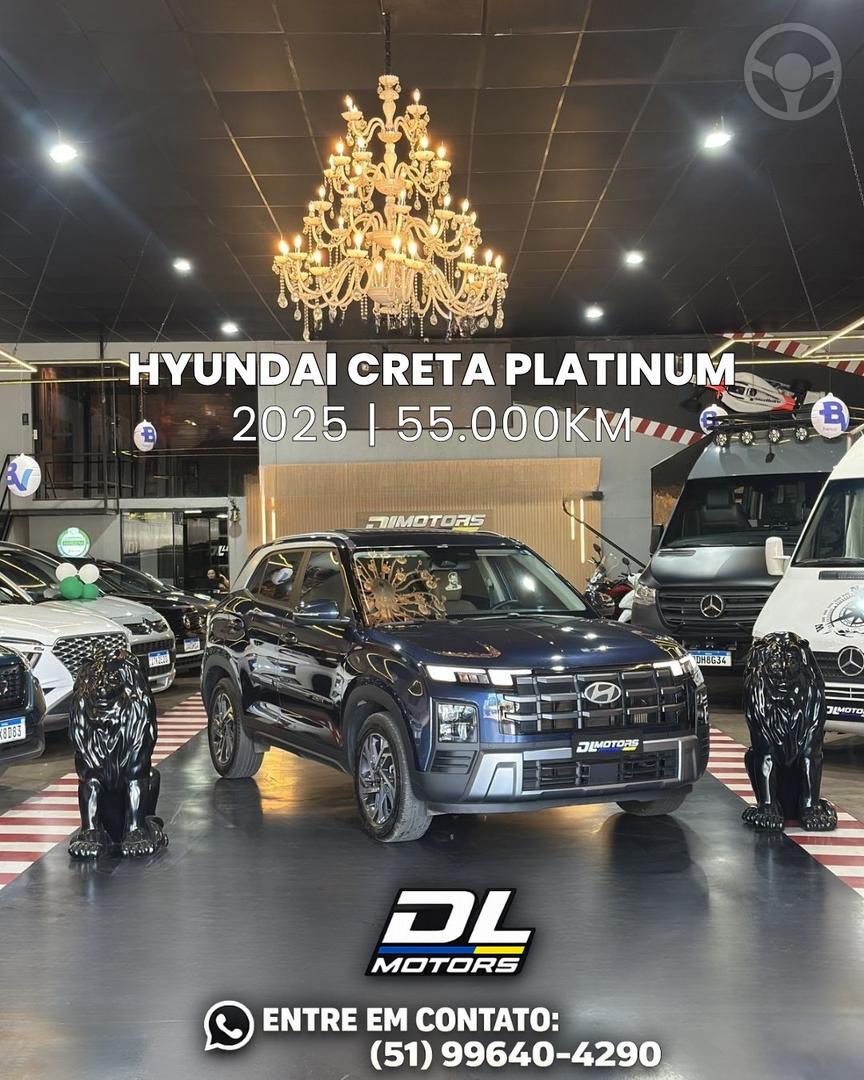 CRETA 1.0 PLATINUM TURBO 12V FLEX 4P AUTOMATICO - 2025 - LAJEADO