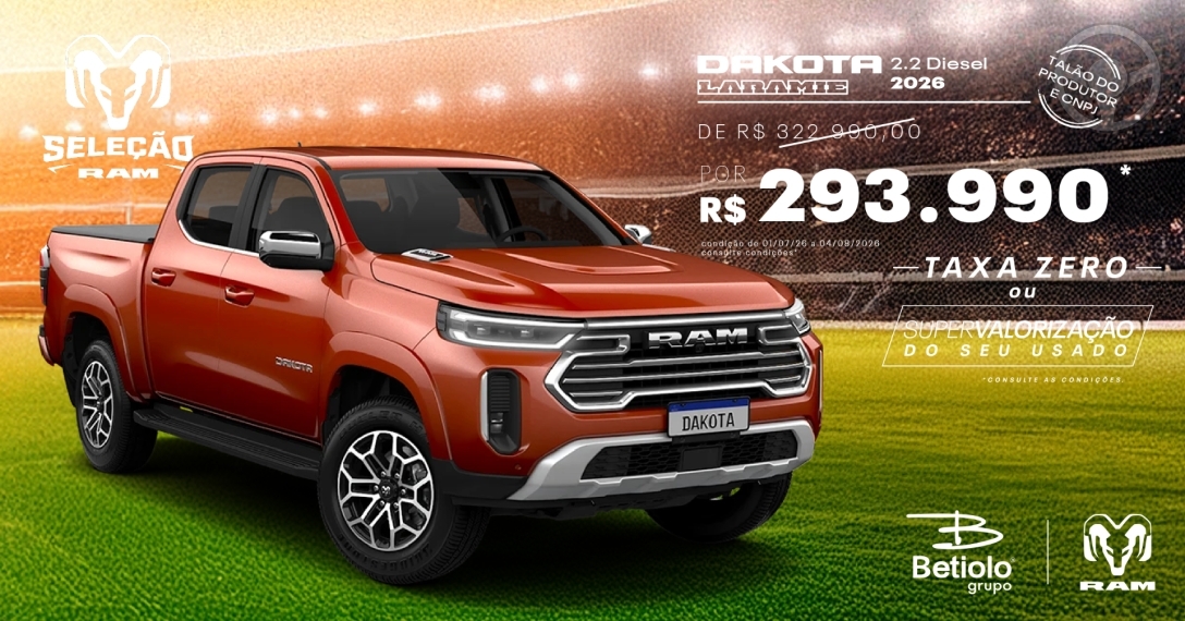 DAKOTA 2.2 4X4 LARAMIE CD TURBO 16V DIESEL 4P AUTOMÁTICO - 2026 - LAJEADO