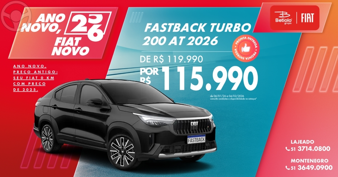 FASTBACK 1.0 200 TURBO FLEX AUTOMÁTICO FLEX AUTOMÁTICO - 2026 - LAJEADO