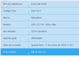 asx 2.0 4x2 16v 4p manual 2014 lajeado