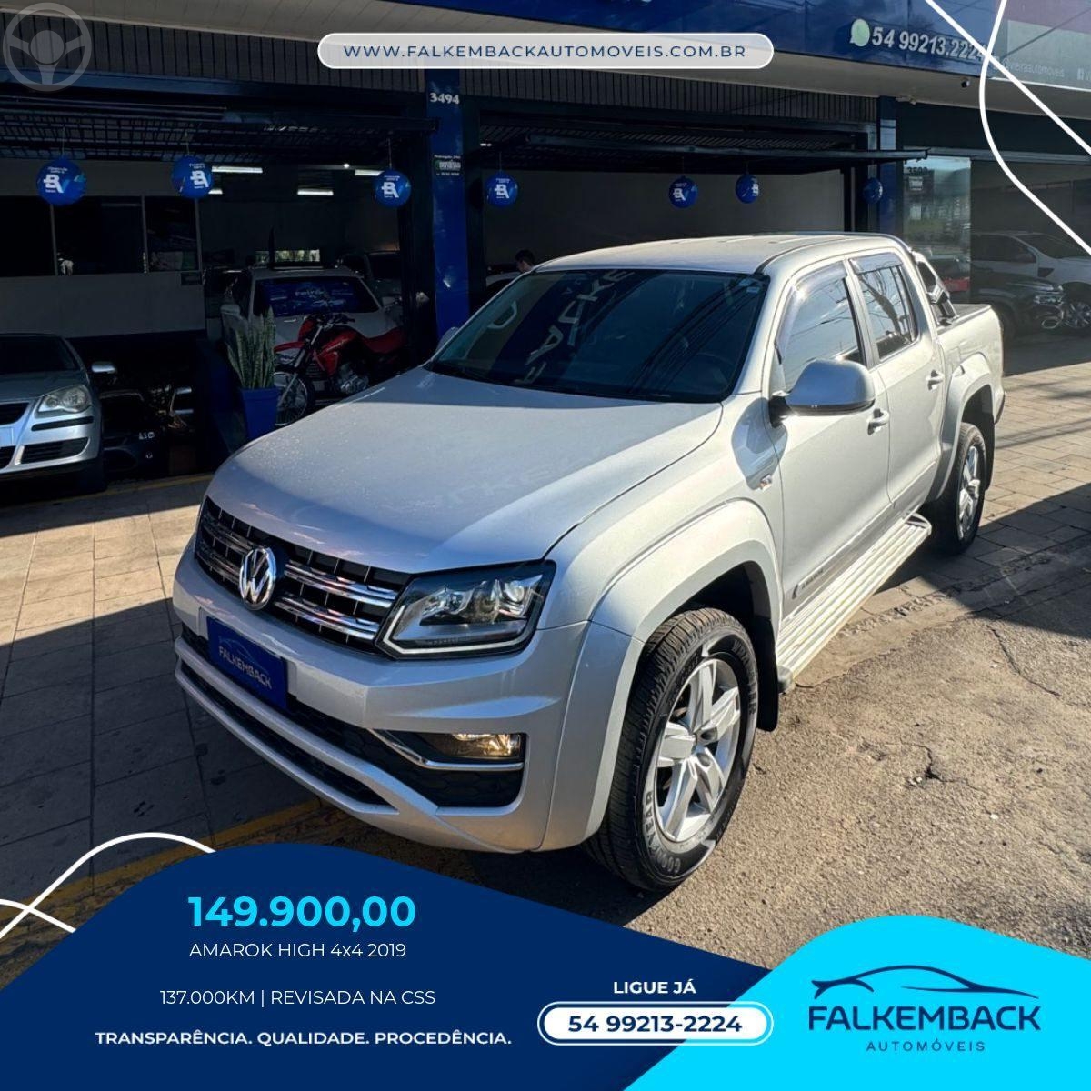 AMAROK 2.0 HIGHLINE 4X4 CD 16V TURBO INTERCOOLER DIESEL 4P AUTOMÁTICO - 2019 - PASSO FUNDO