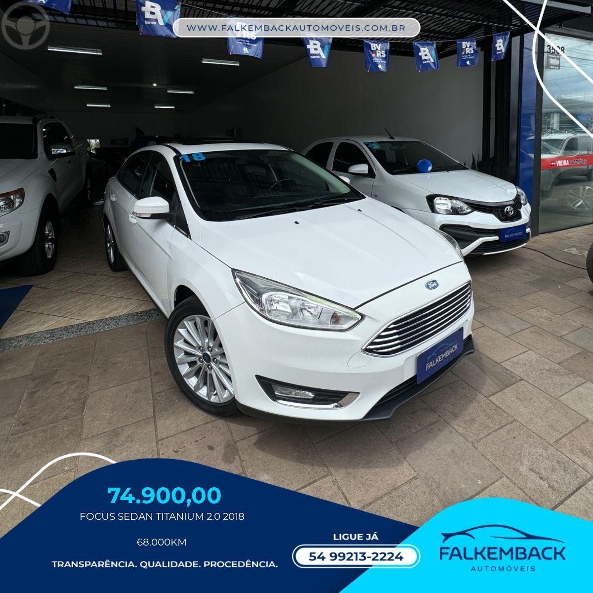 FOCUS 2.0 SE PLUS SEDAN 16V FLEX 4P AUTOMÁTICO - 2018 - PASSO FUNDO