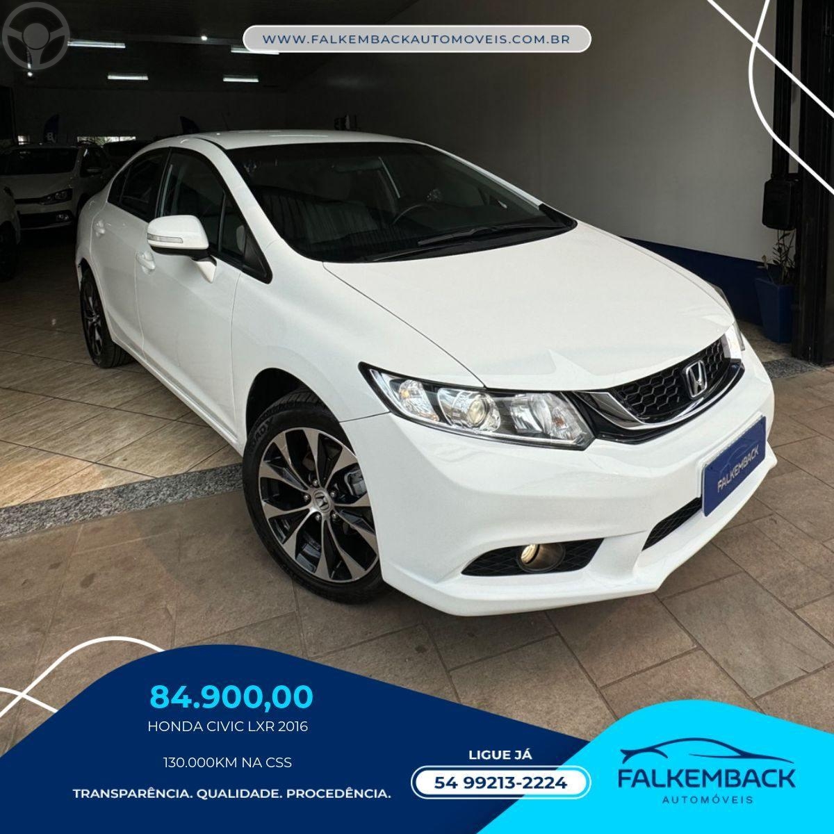 CIVIC 2.0 LXR 16V FLEX 4P AUTOMÁTICO - 2016 - PASSO FUNDO