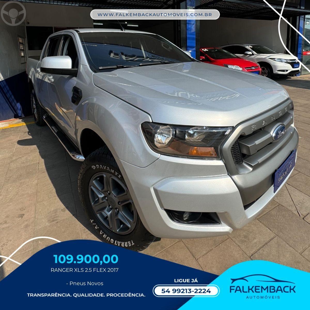 RANGER 2.5 XLS 4X2 CD 16V FLEX 4P MANUAL - 2017 - PASSO FUNDO