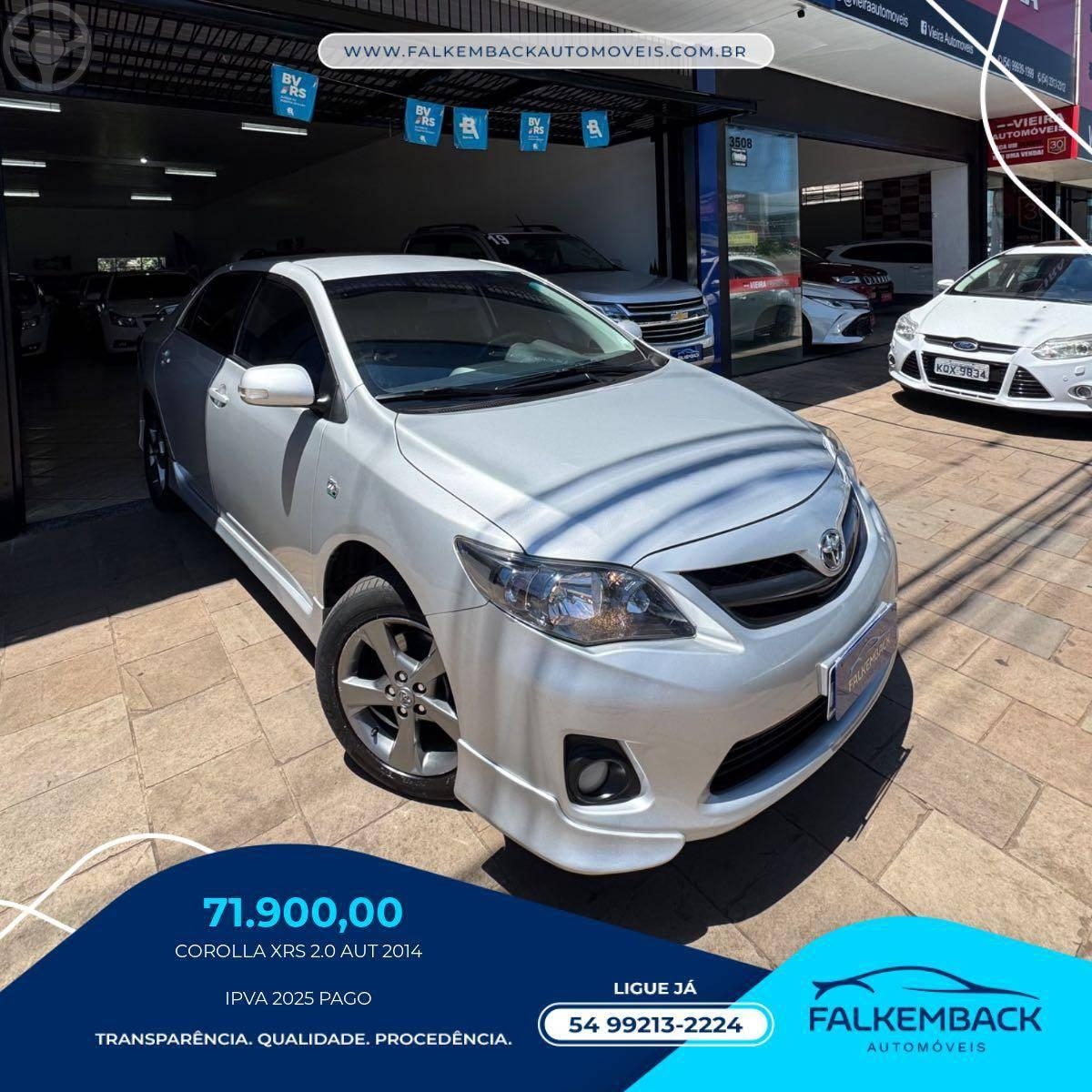 COROLLA 2.0 XRS 16V FLEX 4P AUTOMÁTICO - 2014 - PASSO FUNDO