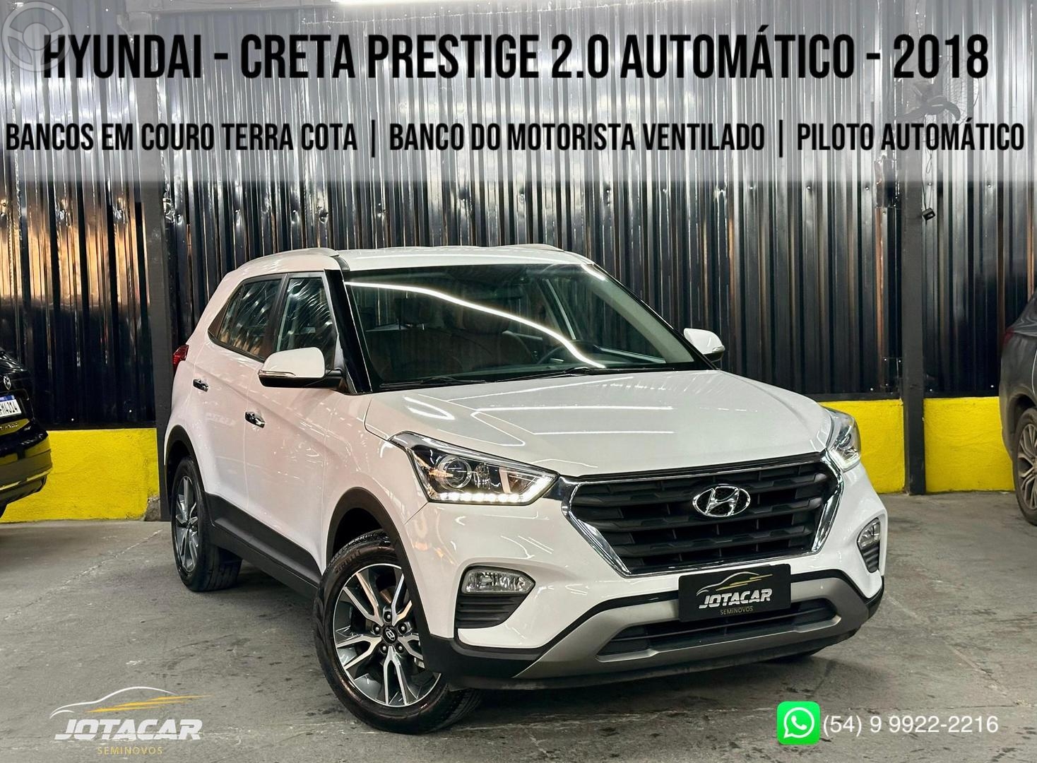 CRETA 2.0 16V FLEX PRESTIGE AUTOMATICO - 2018 - CAXIAS DO SUL